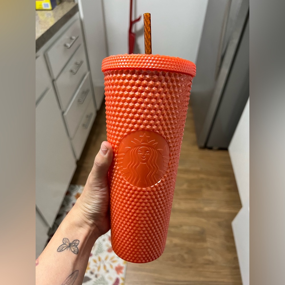 Orange studded Starbucks 24oz